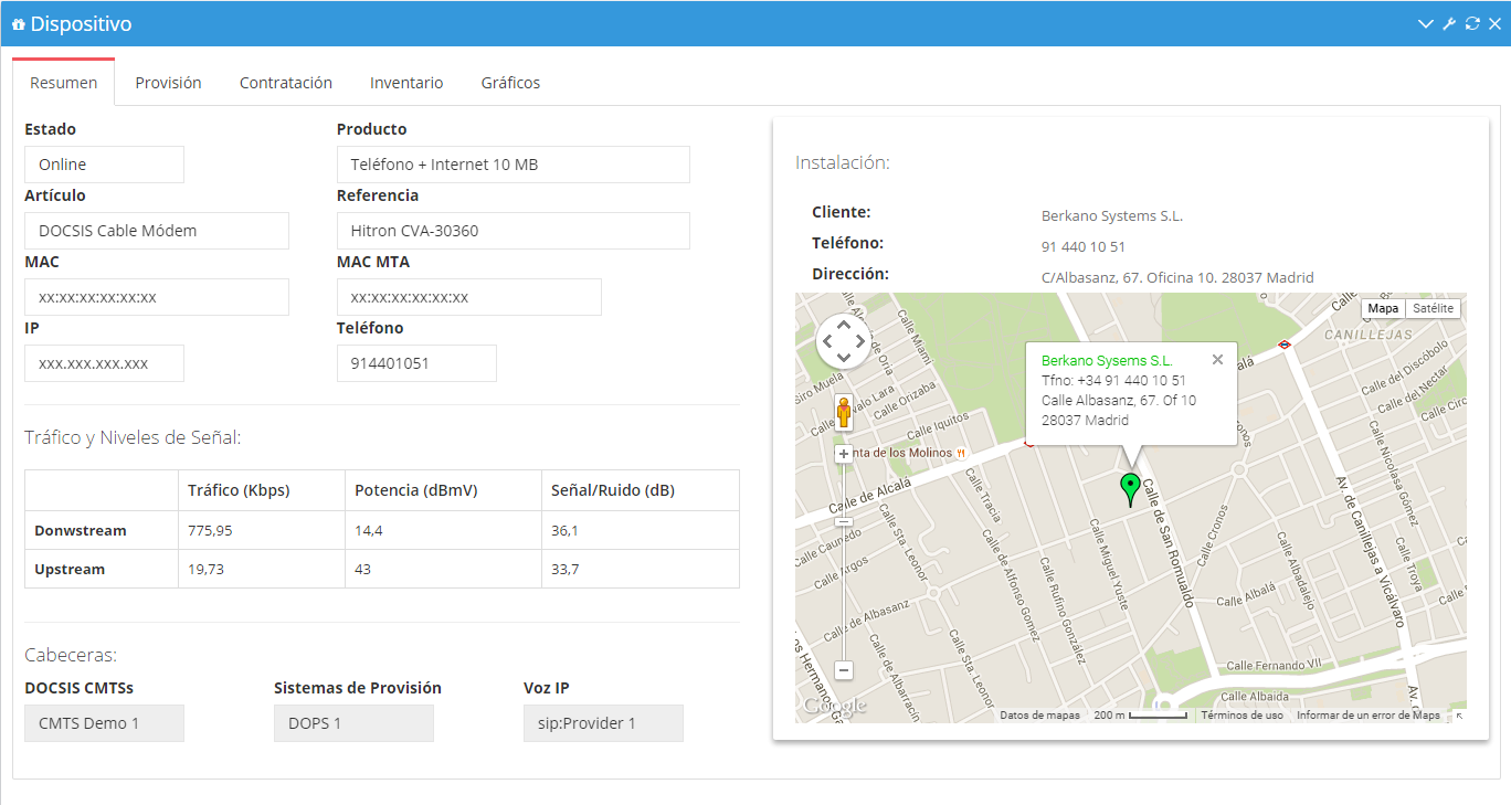 Control y Provisi�n